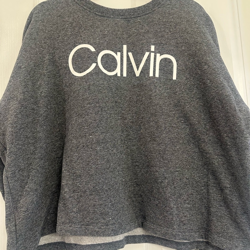 Calvin Klein Gray Crop Top